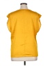 Express 100% Polyester Yellow Short Sleeve Top Size XL - photo 2