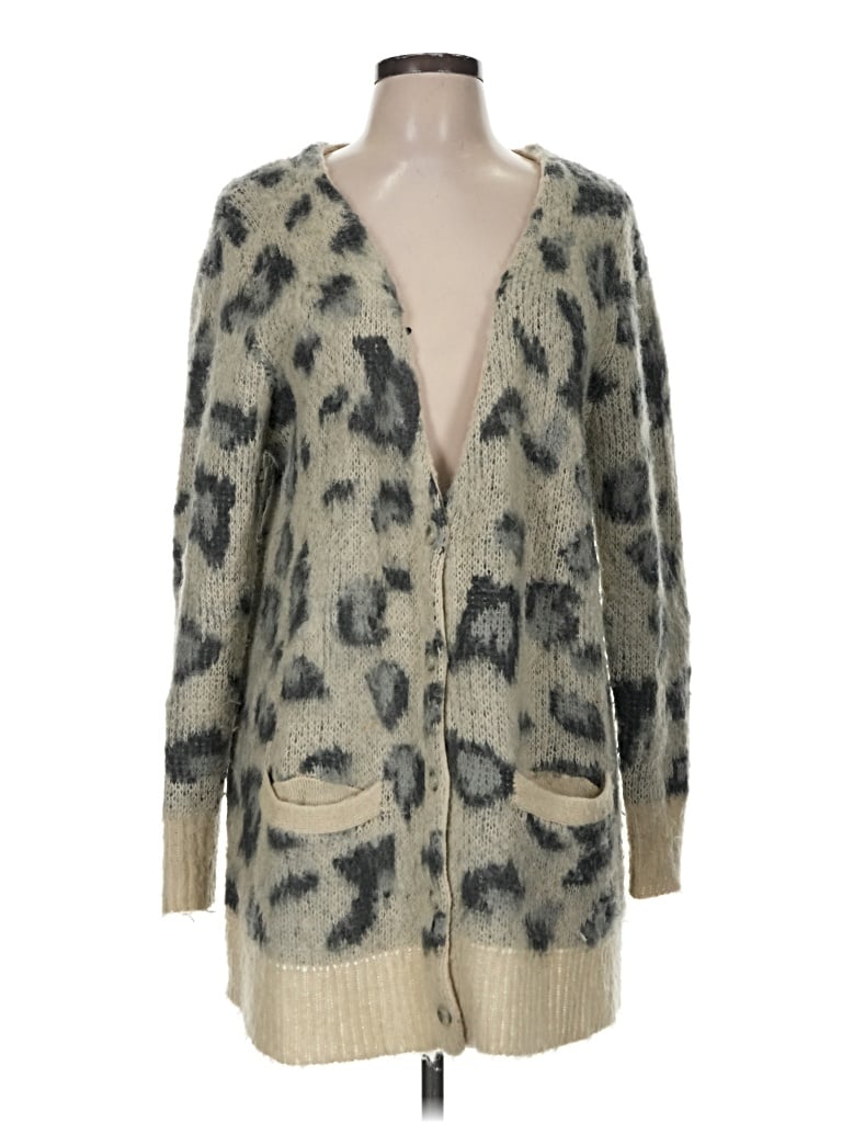 Pre-owned Free People Cardigan Sweater In Tan