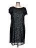 Worthington 100% Polyester Stars Silver Cocktail Dress Size L - photo 1