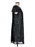 Worthington 100% Polyester Stars Silver Cocktail Dress Size L - photo 4