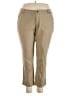 Jessica London 100% Cotton Solid Tan Khakis Size 22W - photo 1