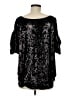 Unbranded Black Short Sleeve Blouse Size XL (estimated) - photo 2