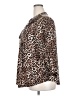 Cocomo Animal Print Brown 3/4 Sleeve Blouse Size 2X - photo 5