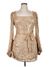 Lulus 100% Polyester Gold Cocktail Dress Size XL - photo 1