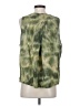 Burning Torch 100% Linen Green Sleeveless Top Size S - photo 2