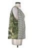 Burning Torch 100% Linen Green Sleeveless Top Size S - photo 4