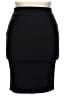 Zara Solid Black Formal Skirt Size XL - photo 1