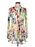 Susan Graver Floral Ivory 3/4 Sleeve Blouse Size M - photo 1
