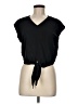 Assorted Brands 100% Polyester Black Short Sleeve Top Size M - photo 1