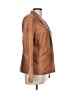 Alfani 100% Leather Tan Blazer Size L - photo 4