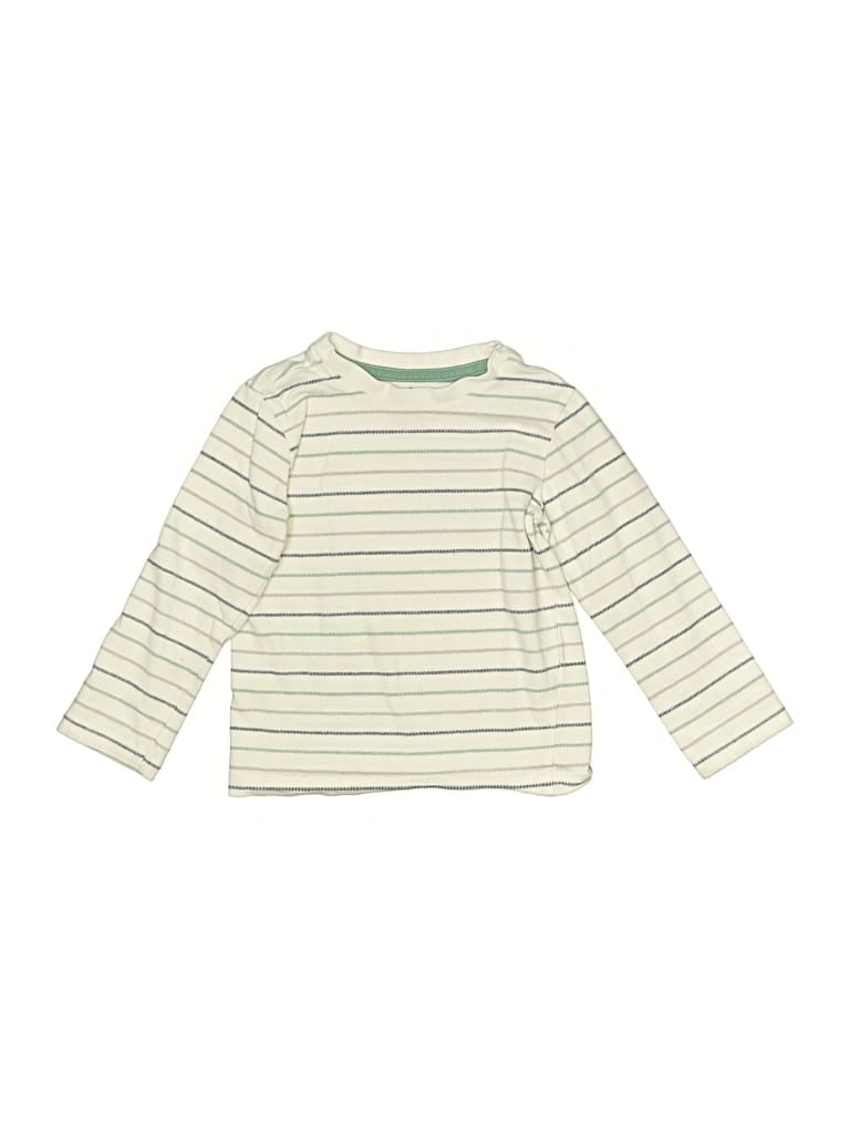 Pre-owned Tommy Bahama Kids' Long Sleeve T-shirt In Ivory
