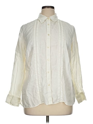 Lauren by Ralph Lauren Long Sleeve Button-Down Shirt (view 1)
