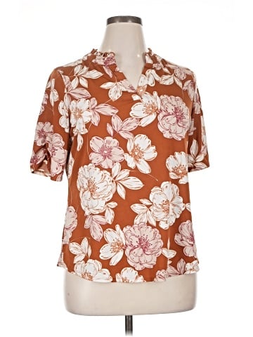 Perseption Concept Short Sleeve Blouse (view 1)