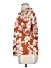 Perseption Concept Floral Brown Short Sleeve Blouse Size XL - photo 5