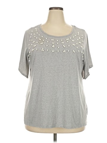 Lane Bryant Outlet Short Sleeve Top (view 1)