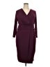 Torrid Solid Burgundy Cocktail Dress Size 2X Plus (2) - photo 1