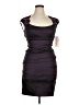 Xscape Purple Cocktail Dress Size 14 Petite - photo 1