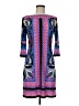 Donna Morgan Print Blue Casual Dress Size 6 - photo 1