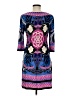 Donna Morgan Print Blue Casual Dress Size 6 - photo 2