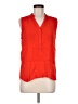 CAbi 100% Rayon Red Sleeveless Button-Down Shirt Size M - photo 1