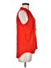 CAbi 100% Rayon Red Sleeveless Button-Down Shirt Size M - photo 4