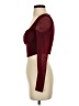 Shein Burgundy Long Sleeve Top Size S - photo 5