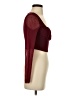 Shein Burgundy Long Sleeve Top Size S - photo 4