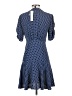 Aqua 100% Polyester Polka Dots Blue Casual Dress Size XS - photo 2