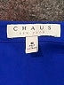 Chaus 100% Polyester Blue 3/4 Sleeve Blouse Size M - photo 7