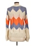 Vero Moda Chevron-herringbone Tan Pullover Sweater Size L - photo 2