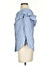 XOXO 100% Cotton Stripes Blue Long Sleeve Blouse Size S - photo 5