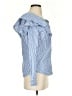 XOXO 100% Cotton Stripes Blue Long Sleeve Blouse Size S - photo 4