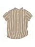 Assorted Brands Stripes Tan Short Sleeve Button-Down Shirt Size 5 - 6 - photo 1