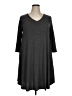 42 Pops Solid Gray Casual Dress Size 1X - photo 1