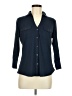 J. McLaughlin Blue 3/4 Sleeve Blouse Size M - photo 1