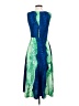 DKNY 100% Polyester Tie-dye Green Cocktail Dress Size 2 - photo 2