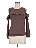 Socialite Brown Long Sleeve Top Size M - photo 1