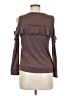 Socialite Brown Long Sleeve Top Size M - photo 2