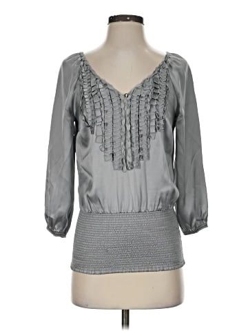 White House Black Market 3/4 Sleeve Blouse (view 1)