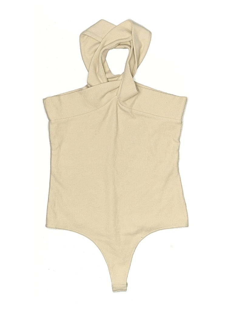 Pre-owned Bb Dakota By Steve Madden Bodysuit In Tan