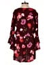Express 100% Rayon Floral Burgundy Romper Size XS - photo 2