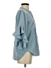 Vince Camuto 100% Polyester Blue 3/4 Sleeve Blouse Size S - photo 4