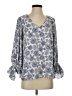 Vince Camuto 100% Polyester Blue 3/4 Sleeve Blouse Size S - photo 1