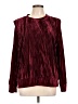 Coco + Carmen 100% Polyester Burgundy Long Sleeve Blouse Size Lg - XL - photo 1