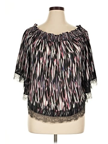 Jennifer Lopez Short Sleeve Blouse (view 1)
