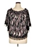 Jennifer Lopez Black Short Sleeve Blouse Size XL - photo 1