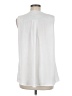 Renuar White Sleeveless Button-Down Shirt Size M - photo 2