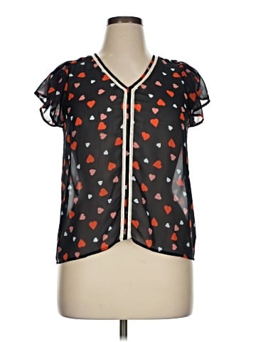 Maison Jules Short Sleeve Blouse (view 1)