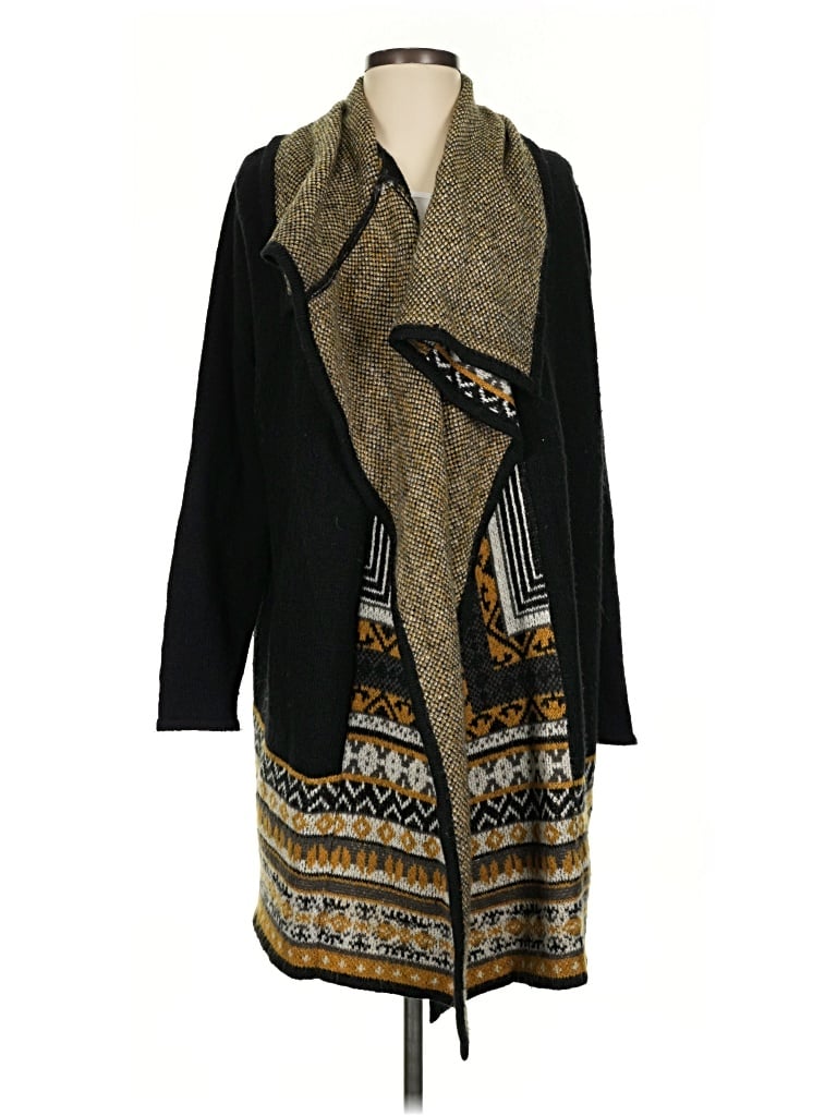 Pre-owned Kensie Cardigan Sweater In Black