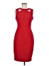 Calvin Klein Solid Red Cocktail Dress Size 6 - photo 1